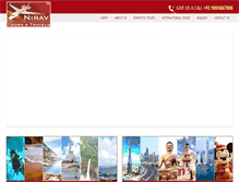 Tablet Screenshot of niravtours.com